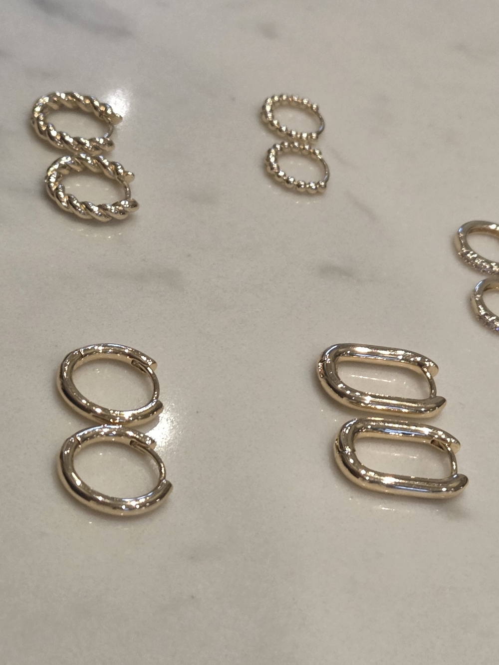 Gold Hoop Earring Set – Women Jewelry